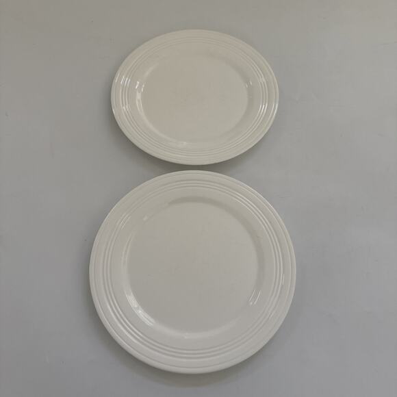 Lenox Tin Can Alley Plates Salad Accent Luncheon Replacement Dishes Set of 2 - Picture 1 of 8